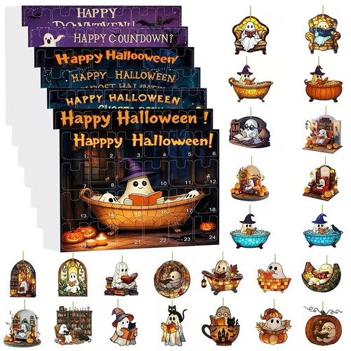 Calendario halloween pezzi - halloween,