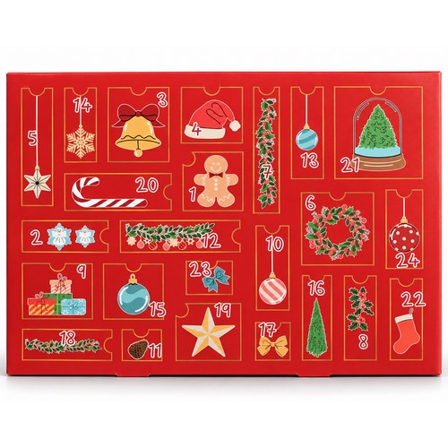 Calendario avvento natale - calendario,