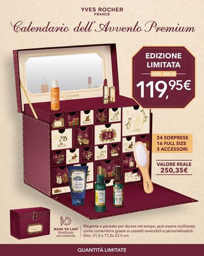Yves rocher premium calendario - rocher,